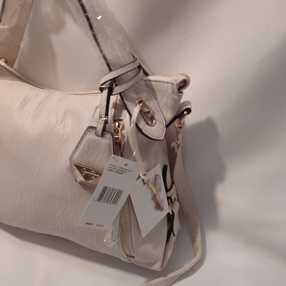 Jessica Simpson Cream Shoulder Bag - Picture 2 of 5